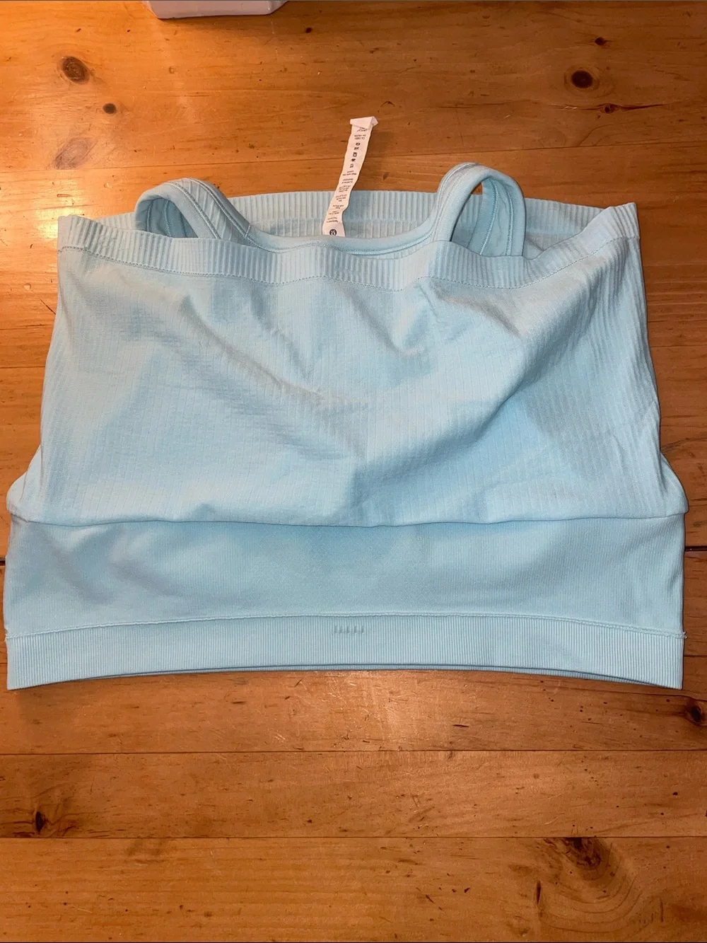 Lululemon- Sz 12- Icing Blue- Ebb to Street Crop Tank- Racerback